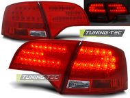 Led takavalot Audi A4 vm.B7 vm.11.04-03.08 Avant, puna/valko 