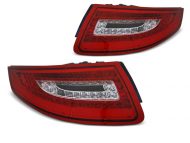 Led takavalot Porsche 911 997 vm.04-09, puna/valko 