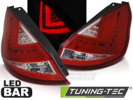 Led takavalot Ford Fiesta MK7 vm.12-16, Hatchback, puna/valko 