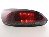 Led takavalot VW Scirocco 3 13 vm.08-, puna/musta, FK-Automotive