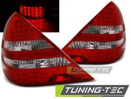 Led takavalot Mercedes-Benz R170 SLK vm.04.96-04, puna/valko 