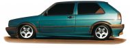 Sivuhelmat VW Golf 2 vm.83-91 3-ov, GTI, Rieger