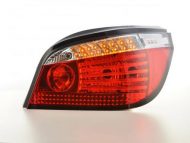 Led takavalot BMW 5-srj E60 Sedan vm.07-09, punainen/kirkas, FK-Automotive