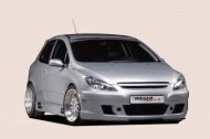 Sivuhelmat Peugeot 307 vm.04.01-, sedan, cabrio CC, Rieger