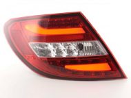 Led takavalot Mercedes C-srj W204 vm.07-11, punainen /kirkas, FK-Automotive