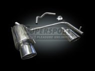 Supersport Ruostumaton äänenvaimennin tupla ulostulo Vw Polo Facelift Typ 6N2 vm:10/99-09/01 : 1.0,1.3,1.4,1.6,1.8,1.4D,1.9D,1.9SDi,1.9TDi Bensa 33,37,40,44,55,66,74KW Diesel 42,44,47,50,55,66,81KW) EY-hy