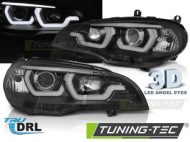 Ajovalot 3D Angel Eyes Bmw X5 E70 07-13 musta 