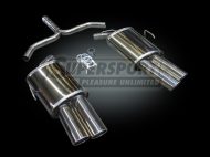 Supersport Ruostumaton äänenvaimennin tupla ulostulo Opel Vectra Sedan Typ C vm:03/02-  : 1.6, 1.8, 2.0T, 2.2DIRECT, 2.2,1.9CDTI, 2.0DTI Bensa 74,81,90,108,114,129KW Diesel 74,88,92, 110KW) 2.8V6,3.2V