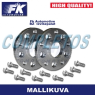 Fk levikepalat, Alfa Romeo 166 (Typ 936), 2x20mm levikepala, System B, levittää akselia 40mm., kierre M12 x 1, 25/S , keskittävä, jako 5/108, keskireikä 58, 1 mm., kierre M12 x 1, 25/S