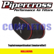 Pipercross trumpettisukat, 1xDcoe45 (kpl), korkeus 100mm