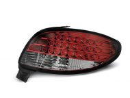 Led takavalot Peugeot 206 vm.10.98-, puna/valko 