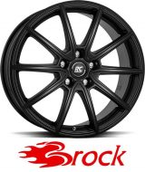 Vanne Brock RC32 jako: 5x98, koko: 16, ET: 39, KR: 58.1, Satin Black Matt