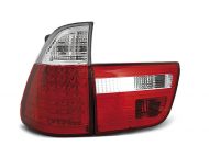 Led takavalot Bmw X5 E53 vm.09.99-10.03, puna/valko 