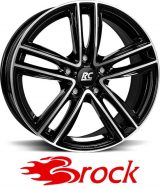 Vanne Brock RC27 jako: 5x114.3, koko: 16, ET: 38, KR: 72.6, Black Full Polish