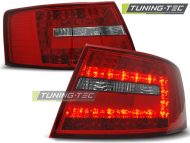 Led takavalot Audi A6 C6 Sedan vm.04.04-08, puna/valko 