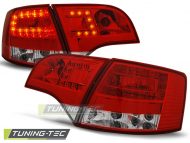 Led takavalot Audi A4 vm.B7 vm.11.04-03.08 Avant, puna/valko 