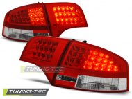 Led takavalot Audi A4 vm.B7 vm.11.04-11.07 Sedan, puna/valko 