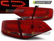 Led takavalot Audi A4 vm.B8 vm.08-11 Sedan, puna/valko 