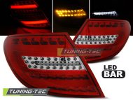 Led takavalot Mercedes-Benz C-srj W204 Sedan vm.07-10, puna/valko 