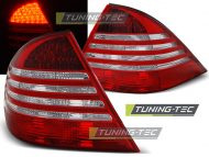 Led takavalot Mercedes-Benz W220 S-srj vm. 09.98-05.05, puna/valko 