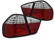 Led takavalot Bmw 3-srj E90 vm.03.05-08.08, puna/valko 