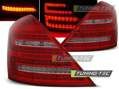 Led takavalot Mercedes-Benz W221 S-srj vm. 05-09, puna/valko 