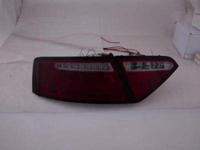 Led takavalot Audi A5 8T Coupe/Sportback vm.07-11, puna/musta, FK-Automotive