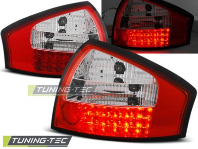 Led takavalot Audi A6 vm.05.97-05.04, puna/valko 