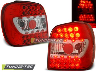 Led takavalot VW Polo 6N vm.10.94-09.99, puna/valko 