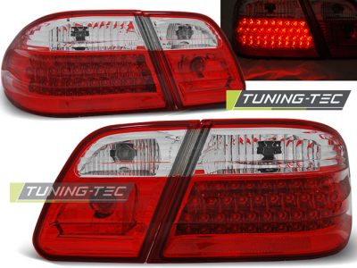 Led takavalot Mercedes-Benz E-srj W210 vm.95-03.02, puna/valko 