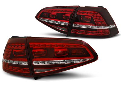 Led takavalot VW Golf 7 vm.13-17, puna/valko , GTI-look 