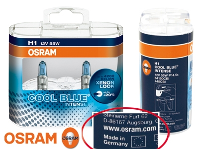 OSRAM Cool Blue Intense H1 Xenon Polttimo