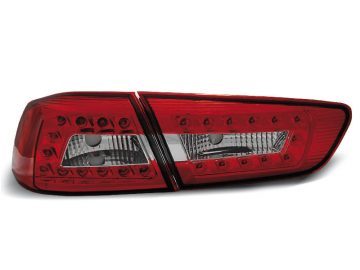 Led takavalot Mitsubishi Lancer 8 Sedan vm.08-11, puna/valko 