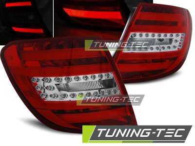 Led takavalot Mercedes-Benz C-srj W204 Kombi vm.07-10, puna/valko 