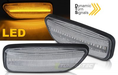 Dynaaminen led sivuvilkku Volvo S60, S80, V70 II, XC90, valk.