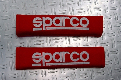 Sparco 2" olkatopit punainen", brodeerattu,