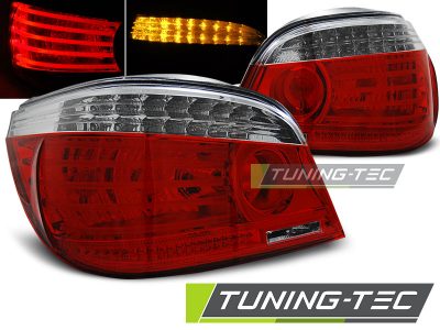 Led takavalot Bmw 5-srj E60 vm.07.03-07, puna/valko 