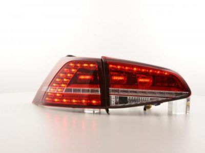 Led takavalot VW Golf 7 vm.2012-, punainen/kirkas, FK-Automotive