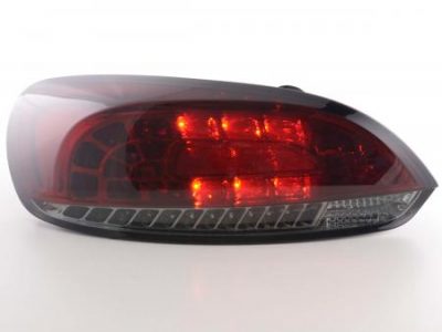 Led takavalot VW Scirocco 3 13 vm.08-, puna/musta, FK-Automotive