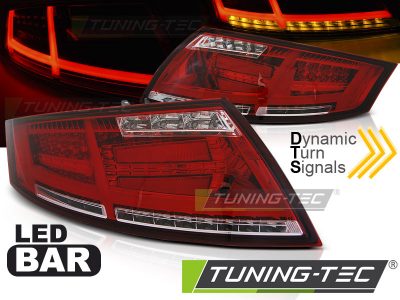 Led takavalot Audi TT vm.04.06-02.14, puna/valko 