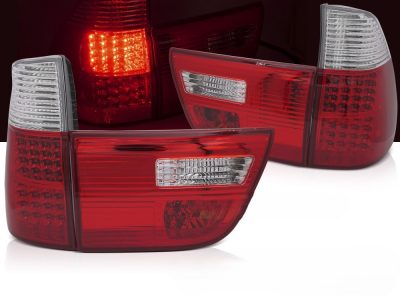 Led takavalot Bmw X5 E53 09.99-10.03, valk./pun. 