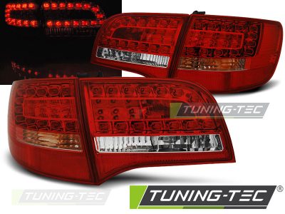 Led takavalot Audi A6 C6 vm.05-08 Avant, puna/valko 