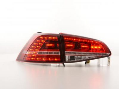 Led takavalot VW Golf 7 vm.2012-, punainen/kirkas, FK-Automotive