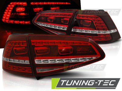 Led takavalot VW Golf 7 vm.13-17, puna/valko , GTI-look