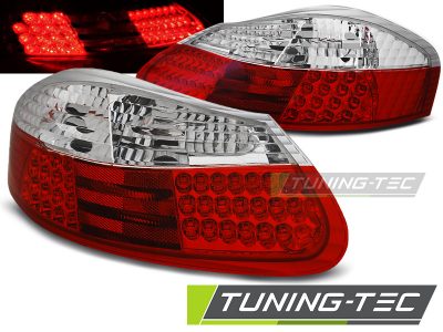 Led takavalot Porsche Boxster vm.96-04, puna/valko 