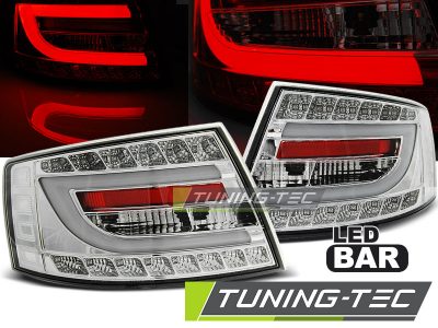 Led takavalot Audi A6 C6 Sedan vm.04.04-08, kromi, 7-pinninen liitin