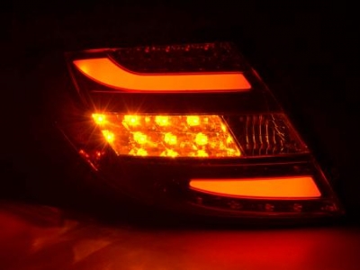 Led takavalot Mercedes C-srj W204 vm.2011-, punainen/kirkas, FK-Automotive