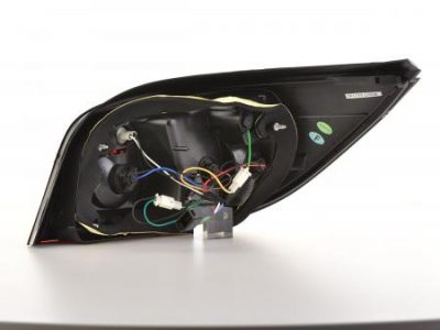 Led takavalot BMW 5-srj E60 Sedan vm.07-09, punainen/kirkas, FK-Automotive