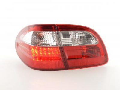 Led takavalot Mercedes E-srj Kombi (210) vm.99-03, punainen/kirkas, FK-Automotive