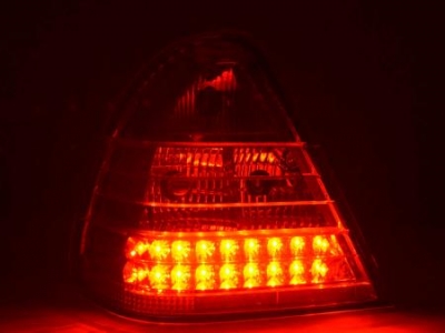 Led takavalot Mercedes C-srj W202 vm.96-00, kromi, FK-Automotive